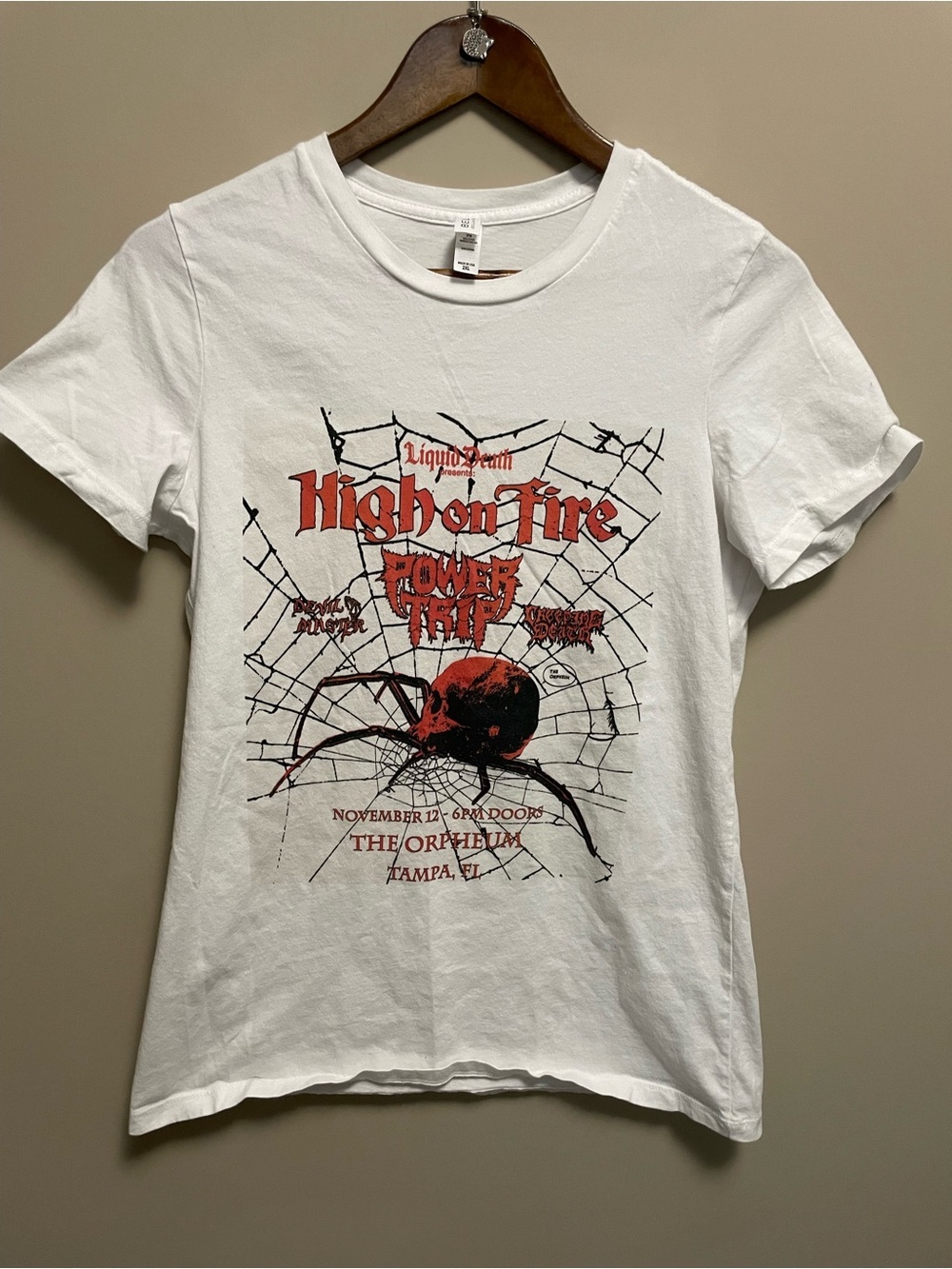 High on Fire Power Trip Concert Tee - Youth 2XL or Men Women Small